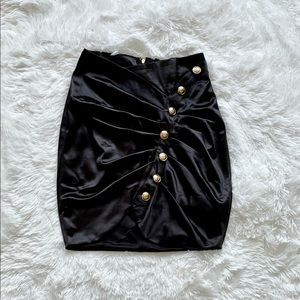 Fashion Nova Miami Night Black Mini Skirt Size S